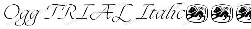 Ogg TRIAL Italic字体转换